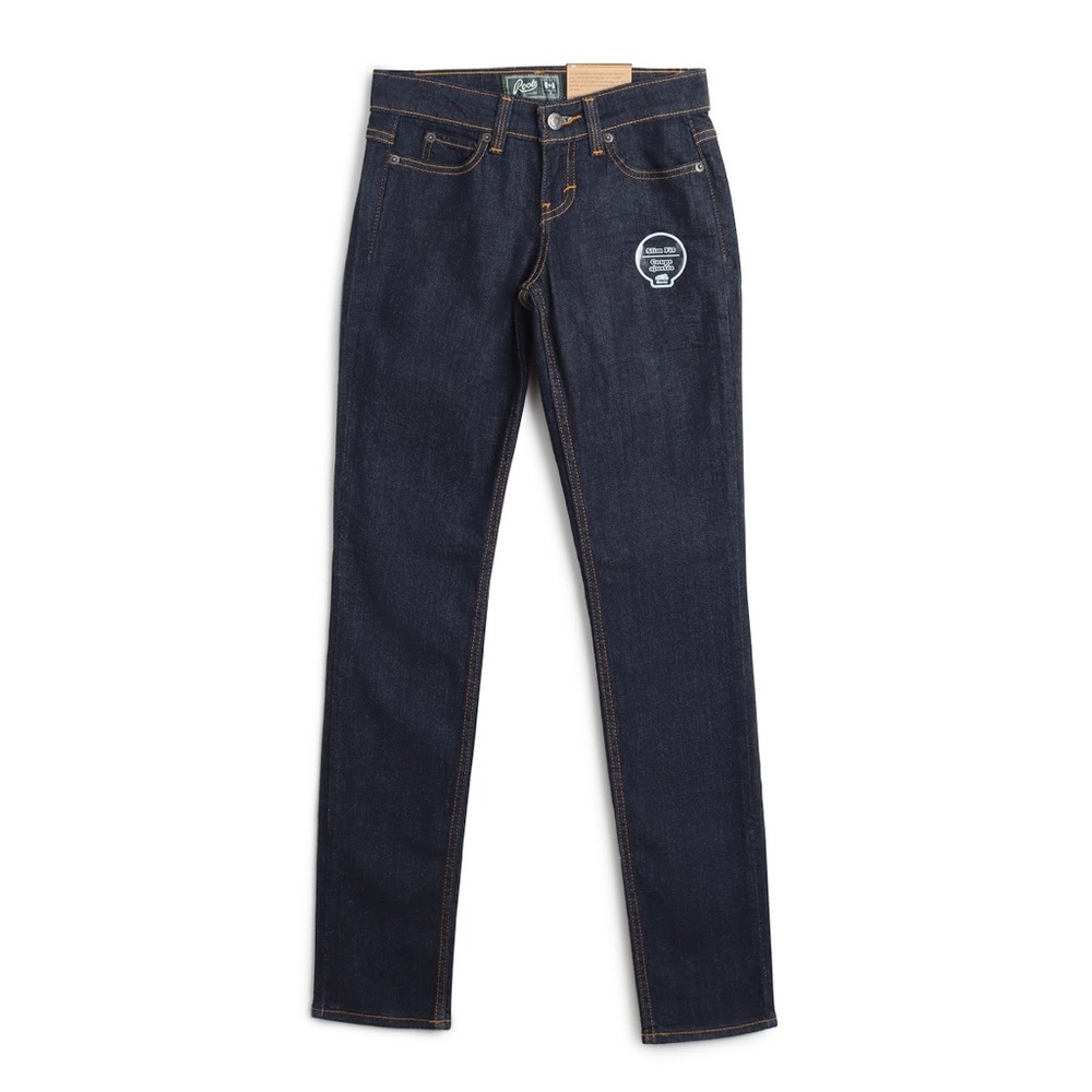 ROOTS SLIM STRAIGHT DARK DENIM JEANS